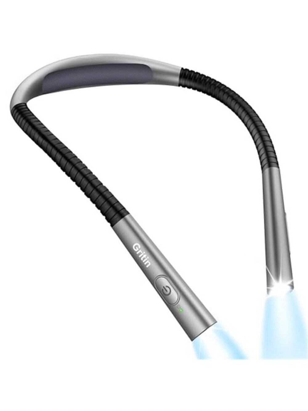 LED Neck Reading Light USB C Rechargeable Book Light Hands Free Dimmable Lamp